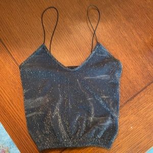 Free People Skinny Strap Cropped Tank